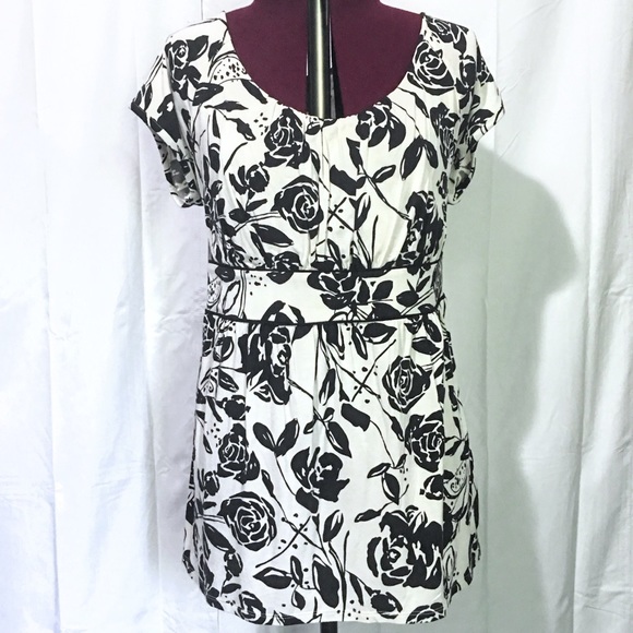 Merona Floral Blouse - Picture 1 of 7